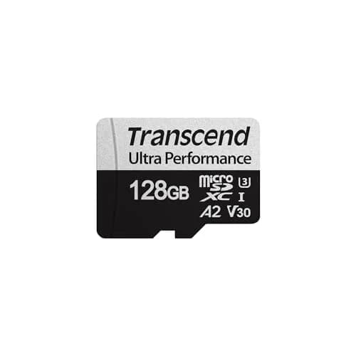 Transcend 128GB microSDXC UHS-I U3 A2 V30 Memory Card with Adapter - 160MB/s thumbnail 1