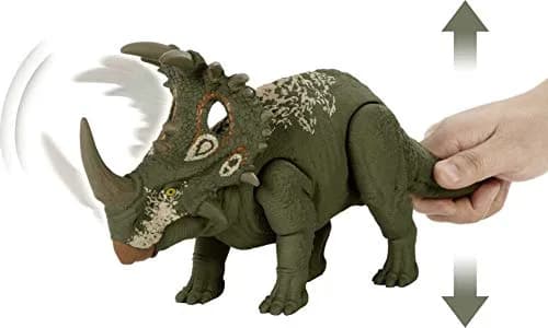 Jurassic World Sound Strike Dinosaur Action Figure Green Medium Size | Movable Joints & Realistic Sounds thumbnail 3