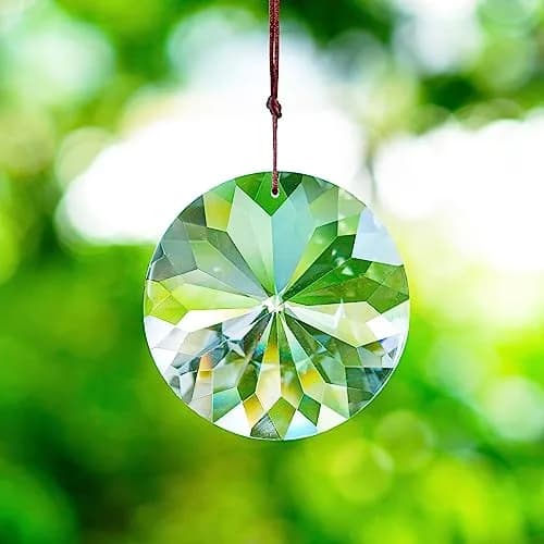 YU FENG Bauhinia Hanging Faceted Crystal Suncatcher 8.5cm (3in) | Rainbow Prism Window Decor thumbnail 7