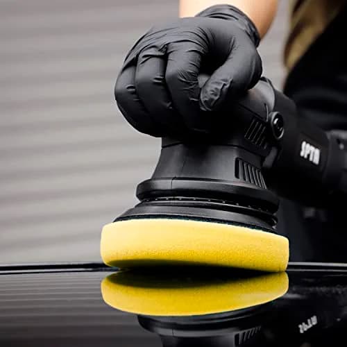 SPTA Yellow T80 Medium Cut Foam Polishing Pad 6.5 Inch (165mm) Face for 6 Inch (150mm) Backing Plate | 3Pcs High-Cut Abrasive for Compounding, Polishing, Waxing thumbnail 9