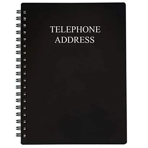 Nokingo Black Address & Birthday Book with Tabs, 120 Pages | Alphabetical Organizer thumbnail 1