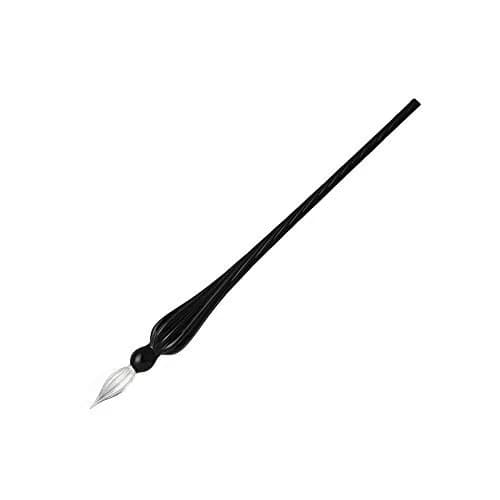 molshine Handmade Glass Dip Pen Black | Crystal Calligraphy Pen for Artist & Writer thumbnail 1
