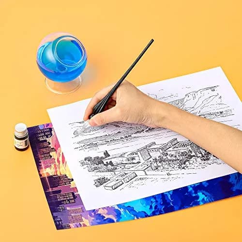 molshine Handmade Glass Dip Pen Black | Crystal Calligraphy Pen for Artist & Writer thumbnail 4