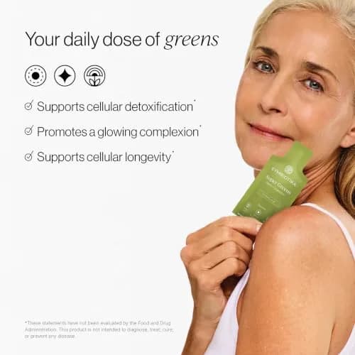 CYMBIOTIKA Super Greens with Chlorophyll & Spirulina for Energy | Vegan, Gluten-Free, Citrus Lime Flavor thumbnail 3