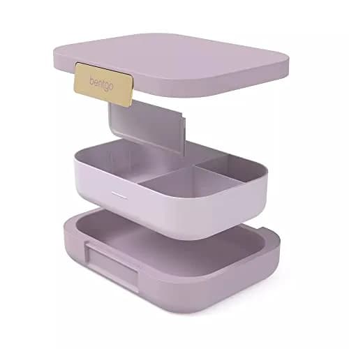 Bentgo Modern Adult Bento Lunch Box with 3-4 Compartments, 1.6 kg (3.5 lb) | Leak-Resistant, Microwave-Safe, Orchid thumbnail 4