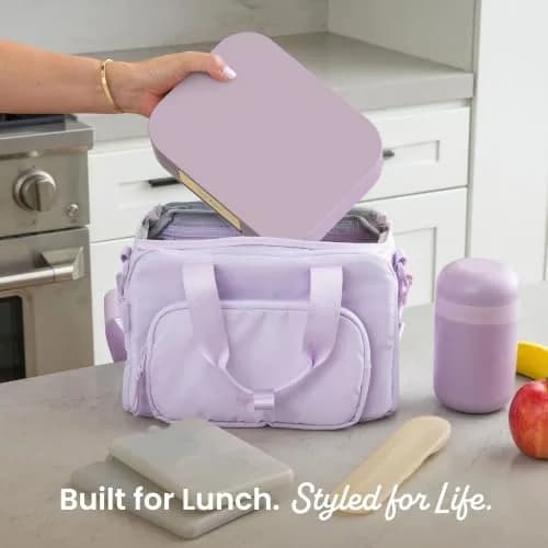 Bentgo Modern Adult Bento Lunch Box with 3-4 Compartments, 1.6 kg (3.5 lb) | Leak-Resistant, Microwave-Safe, Orchid thumbnail 7