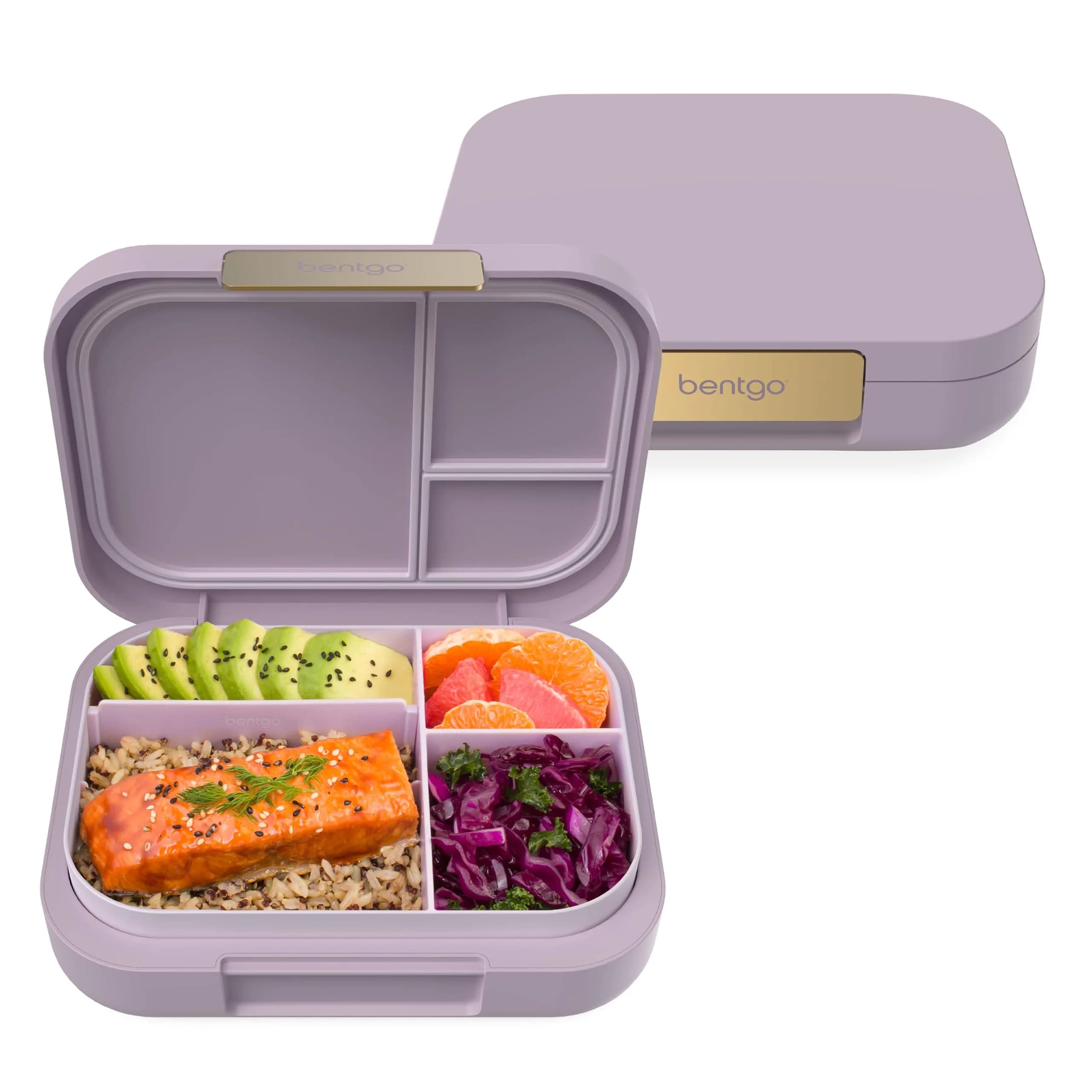 Bentgo Modern Adult Bento Lunch Box with 3-4 Compartments, 1.6 kg (3.5 lb) | Leak-Resistant, Microwave-Safe, Orchid — Orchid