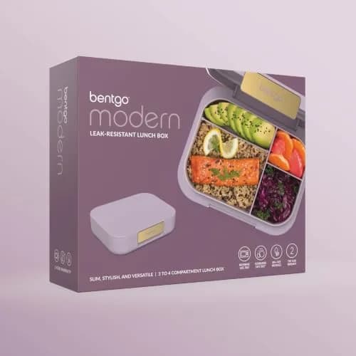 Bentgo Modern Adult Bento Lunch Box with 3-4 Compartments, 1.6 kg (3.5 lb) | Leak-Resistant, Microwave-Safe, Orchid thumbnail 9