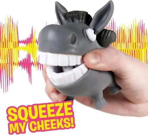 Hog Wild Scream-O Screaming Donkey Toy | Interactive Squeeze Animal for Kids & Adults thumbnail 3