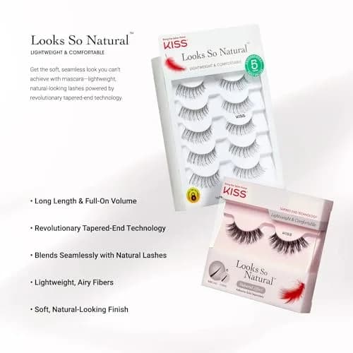 KISS False Eyelashes Sultry 12 mm | Reusable, Contact Lens Friendly, Easy to Apply thumbnail 6