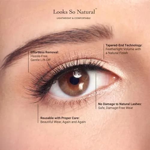 KISS False Eyelashes Sultry 12 mm | Reusable, Contact Lens Friendly, Easy to Apply thumbnail 7