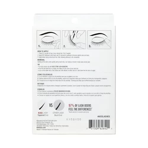 KISS False Eyelashes Sultry 12 mm | Reusable, Contact Lens Friendly, Easy to Apply thumbnail 9