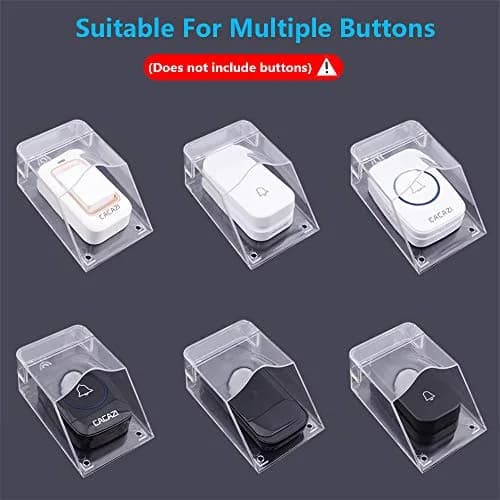 ZUYOOK Waterproof Doorbell Cover, Transparent Rainproof Wireless Splashproof Box | Protects Doorbell from Weather thumbnail 7