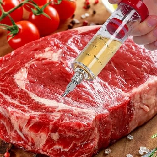 Kingsmile Meat Injector Syringe with 3 Needles | 30ml (1oz) Capacity for BBQ & Smoker thumbnail 7