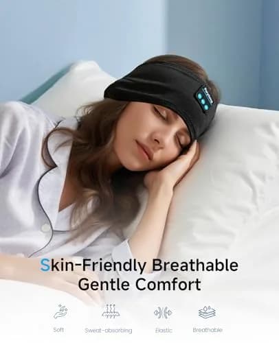 Perytong Sleep Headphones Wireless Bluetooth Headband 9.8-10.6in | Ultra-Thin HD Stereo Speakers for Sleep & Workout thumbnail 2
