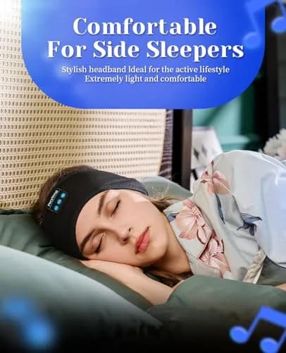 Perytong Sleep Headphones Wireless Bluetooth Headband 9.8-10.6in | Ultra-Thin HD Stereo Speakers for Sleep & Workout thumbnail 3