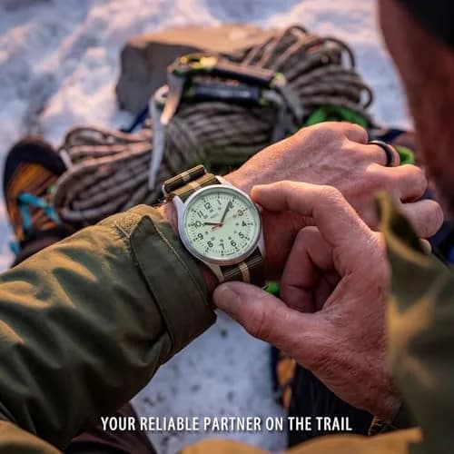 Infantry Men's Military Field Watch 38mm (1.5 inch) | Glow Dial, Nylon Strap, 5ATM Waterproof thumbnail 2