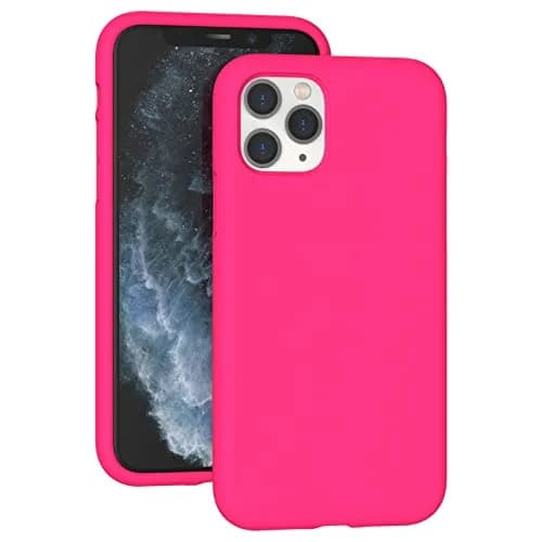 K TOMOTO Liquid Silicone Case for iPhone 11 Pro Max 6.5 Inch | Hot Pink, Slim Fit, MagSafe Compatible thumbnail 1
