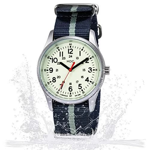 Infantry Military Quartz Watch 38mm (1.5 in) | Glow-in-the-Dark Dial, Blue Nylon Strap thumbnail 8