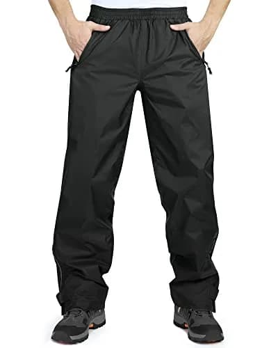 33,000ft Men's Rain Pants Waterproof Windproof Breathable | Mesh Lined, Seam-Sealed, Adjustable Fit thumbnail 1