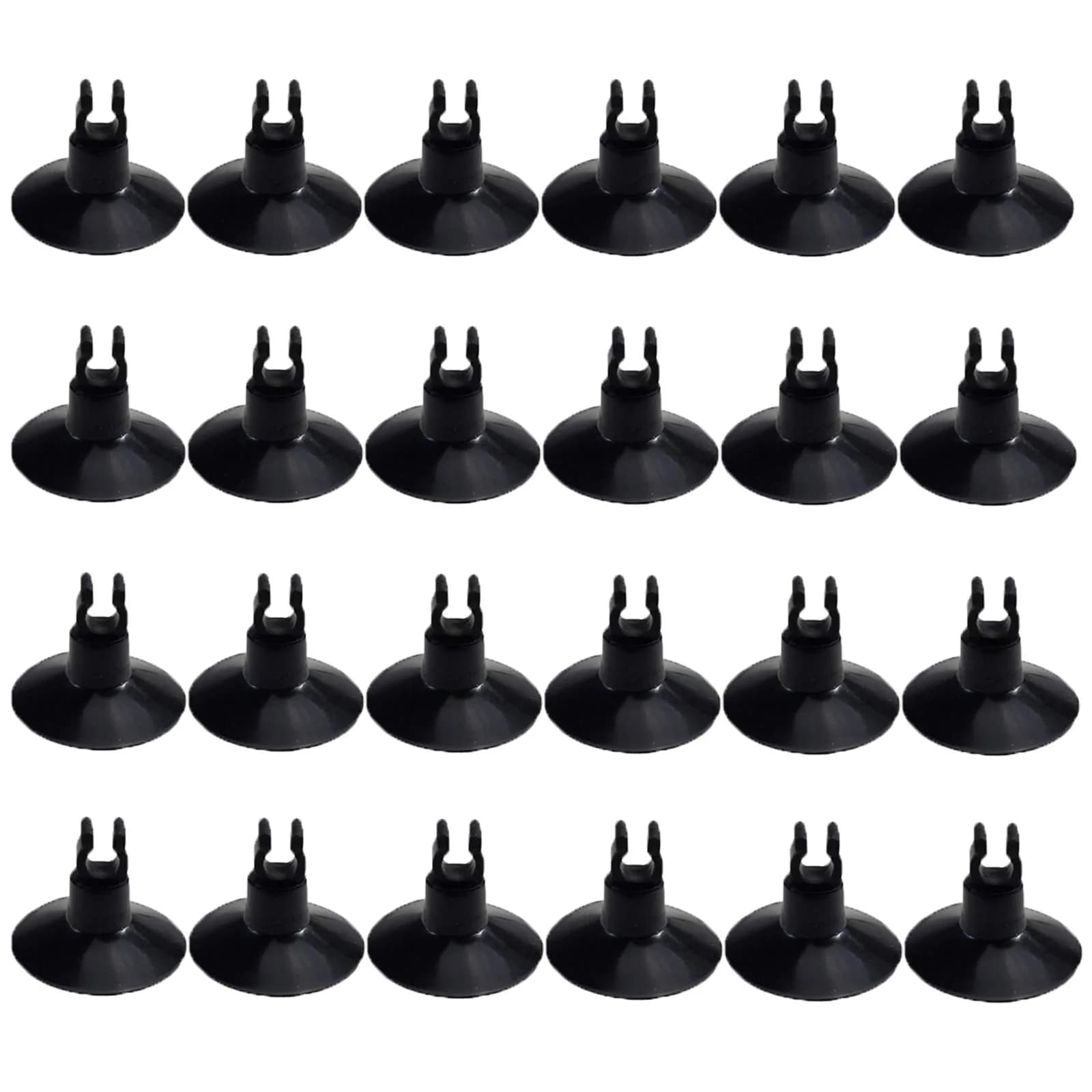 AQUANEAT Aquarium Suction Cups 24pcs | High-Quality Soft Plastic for Fish Tank Airline Tubing