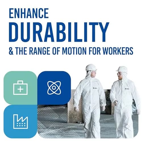 Medtecs Disposable Hazmat Suit Type 5/6 | 6 Sizes, Breathable & Snug Fit (en_US) thumbnail 6