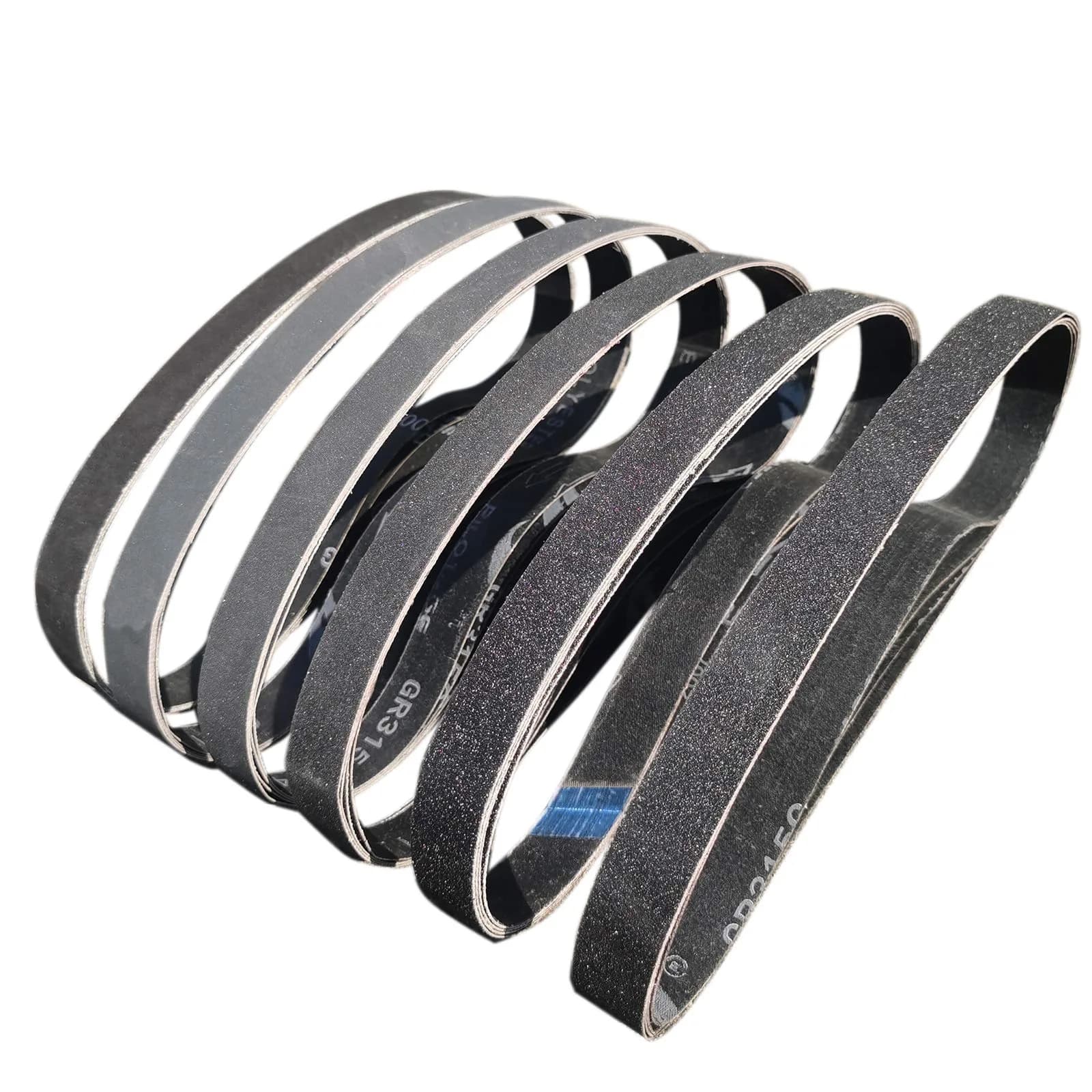 Tonmp Silicon Carbide Sanding Belts 1 x 30 Inch | Assorted Grits for Metal & Glass Work