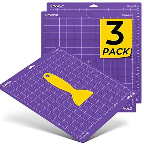 HTVRONT Strong Grip Cutting Mat 12x12 Inch (3 Pack) | Self-Healing PVC for Quilting & Crafts thumbnail 1