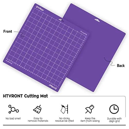 HTVRONT Strong Grip Cutting Mat 12x12 Inch (3 Pack) | Self-Healing PVC for Quilting & Crafts thumbnail 3