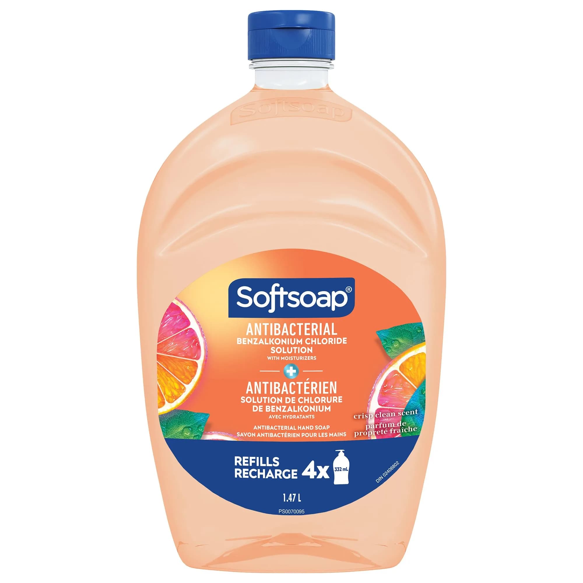 Softsoap Antibacterial Hand Soap Crisp Clean Scent 1480ml (50 Fl Oz) Refill | USA Imported Liquid Soap - main product image