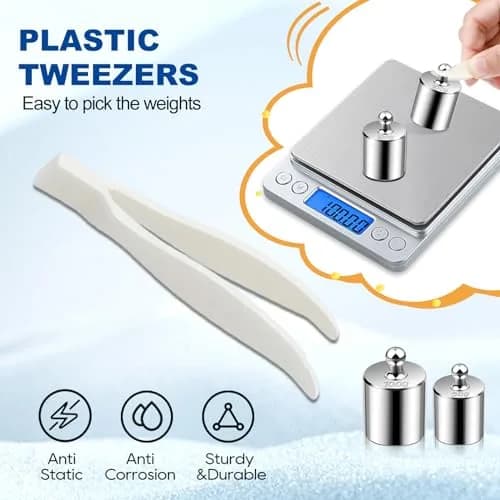UCEC Calibration Weights for Digital Scale 10mg-100g | Precision Stainless Steel Kit with Tweezers thumbnail 4