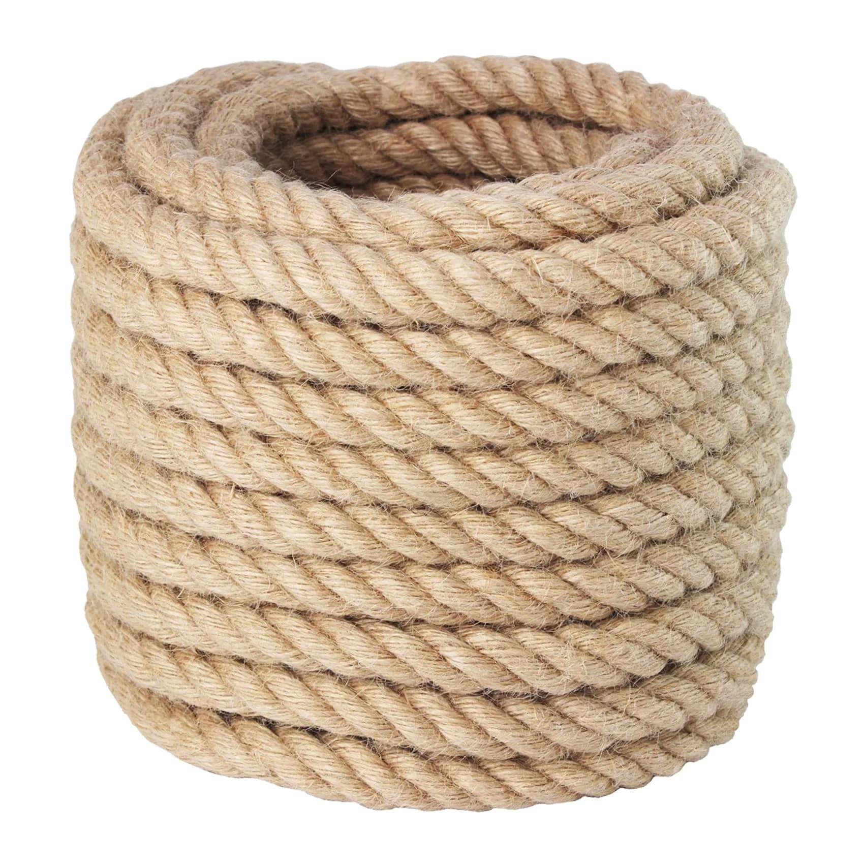 VEITHI Manila Rope 3/4 Inch x 50 Feet | Natural Twisted Rope for Landscaping, Crafts, Marine, Tie-Downs - main product image