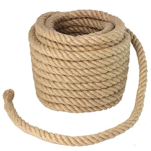 VEITHI Manila Rope 3/4 Inch x 50 Feet | Natural Twisted Rope for Landscaping, Crafts, Marine, Tie-Downs thumbnail 7