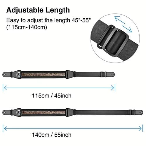 LEKATO Bass Guitar Strap - 3" Wide, Padded, Adjustable 45" to 55" | Comfortable & Durable thumbnail 4