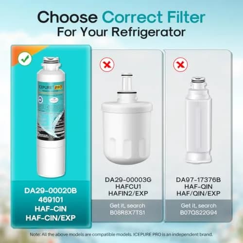 ICEPURE PRO DA29-00020B Refrigerator Water Filter 23.1cm (9.1in) | NSF 401 & 53 Certified for Pharmaceuticals, Lead, Mercury thumbnail 3