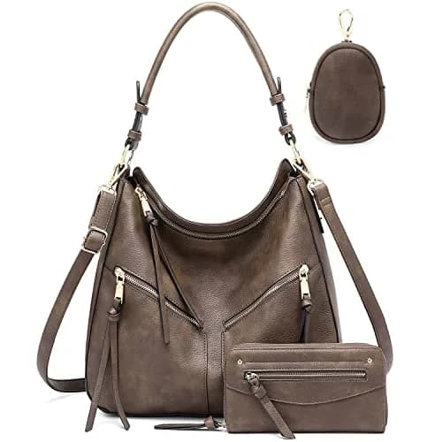 lapsting Vegan 3pcs Hobo Handbags for Women 14inch-18inch | Versatile Boho Shoulder Bag Set thumbnail 1