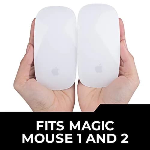 ELEMENTING Mello Silicone Cushion for Apple Magic Mouse 1 & 2 | Comfortable, Durable & Stylish (One Size, Tuxedo Black) thumbnail 7
