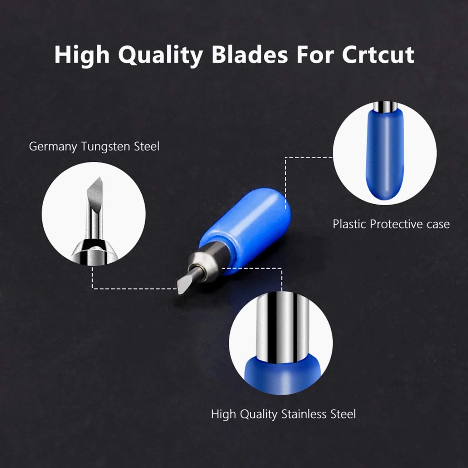 Mekote 15-Piece Replacement Cutting Blades Set | 30°/45°/60° Fine Point Blades for Joy & Joy Xtra Machines - view 4