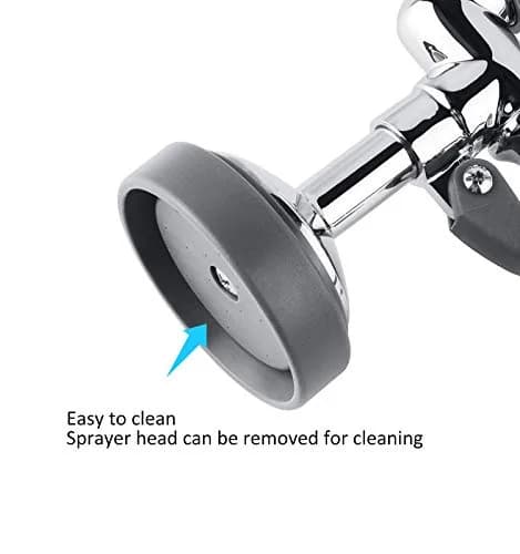 BESTJEEF Commercial Sink Sprayer Head 1.42 GPM Chrome Finish | Restaurant Kitchen Faucet Part thumbnail 4
