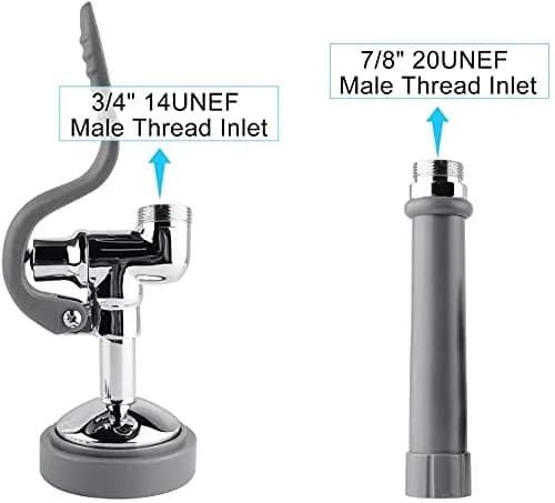 BESTJEEF Commercial Sink Sprayer Head 1.42 GPM Chrome Finish | Restaurant Kitchen Faucet Part thumbnail 3