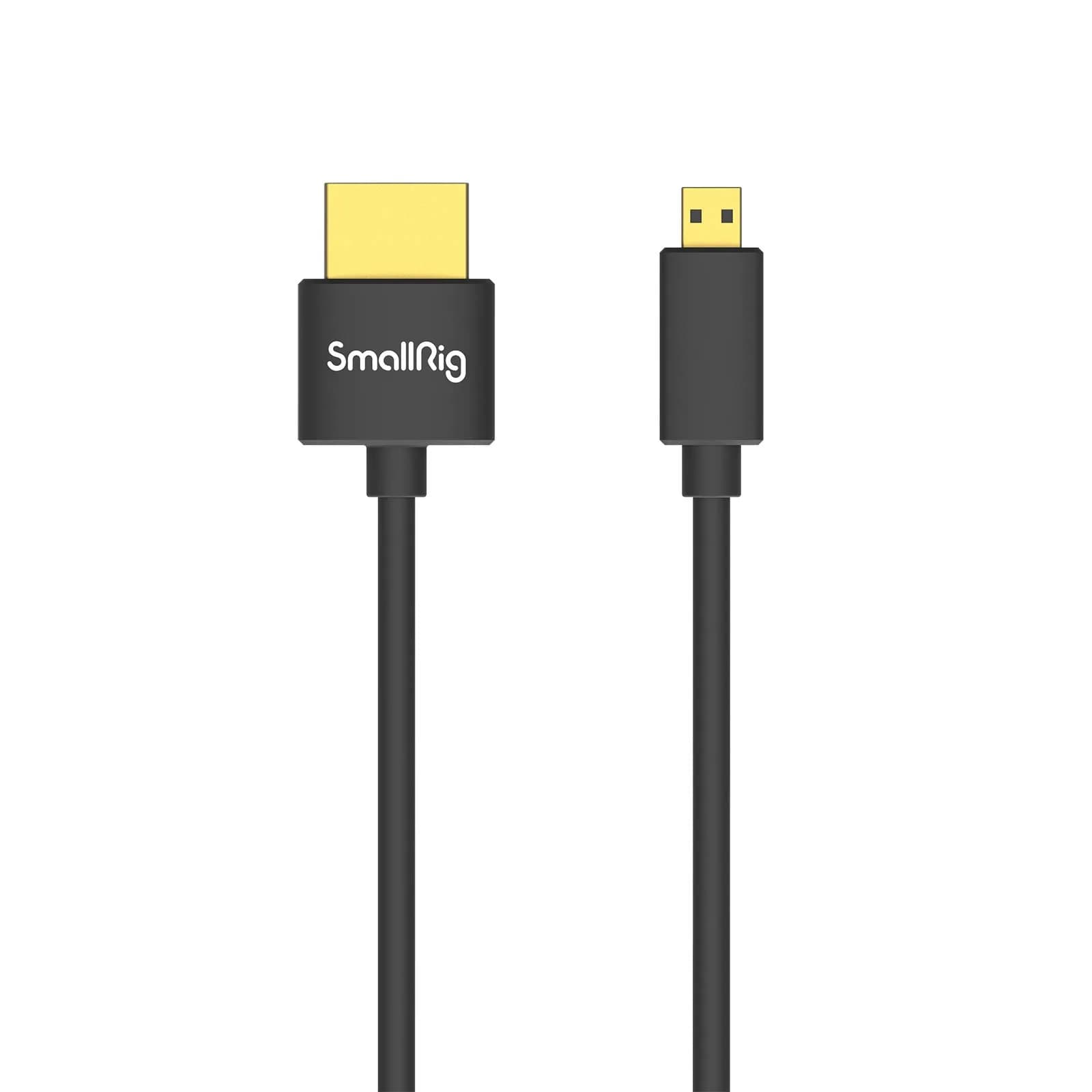 SMALLRIG Ultra-Slim 4K HDMI Cable 35cm (Micro to HDMI) | 4K@60Hz HDR 2.0, Flexible TPE for Sony A7RIII/Fujifilm XT4 - view 8