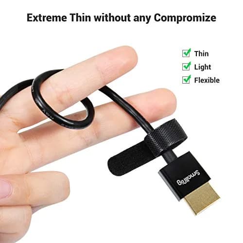 SMALLRIG Ultra Thin 55cm Micro to Full HDMI Cable | 4K 60Hz HDMI 2.0 Super Flexible Cord - view 4
