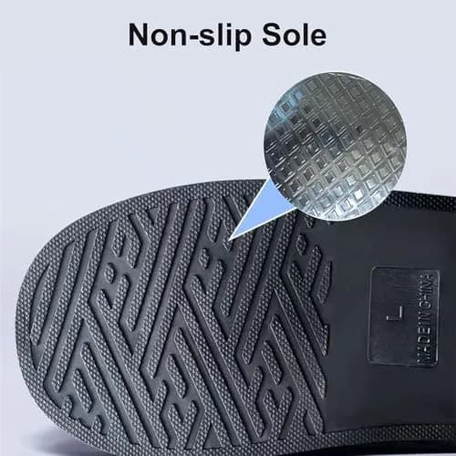 HEKEDES Waterproof Shoe Covers Reusable Foldable Rain Boot with Zipper, Non-Slip, Reflector, Men Women Black | 14in Sole Length thumbnail 5