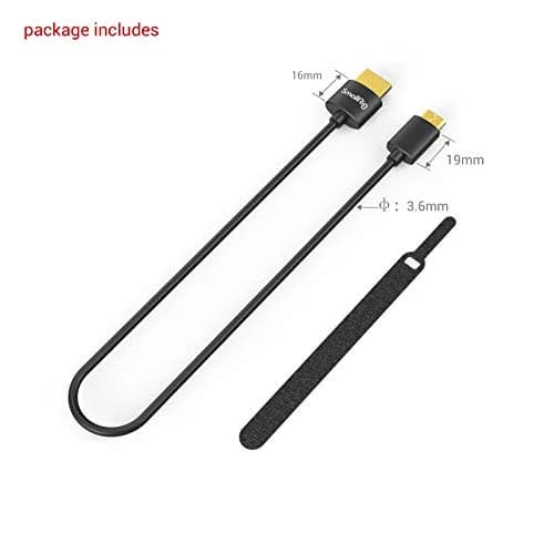 SMALLRIG Ultra Thin Mini to HDMI Cable 35cm (1.15ft) | 4K@60Hz HDR 2.0 for Camera Rigs thumbnail 6