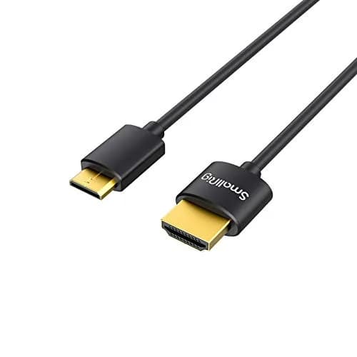 SMALLRIG 35cm Ultra Thin Micro to Full HDMI Cable | 4K 60Hz HDMI 2.0 Cord - main product image