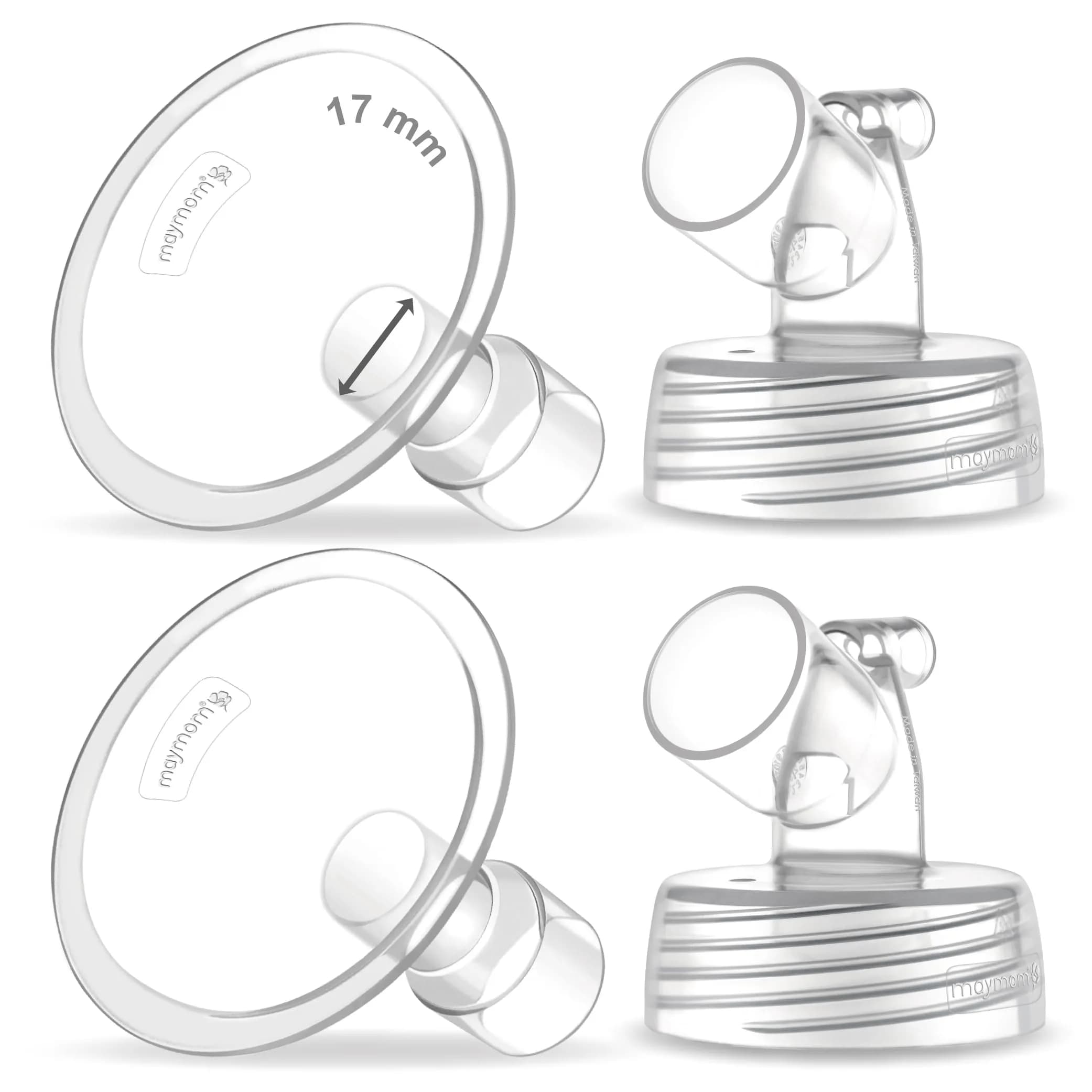Maymom 17mm Wide Neck Pump Parts for Spectra S1/S2 Pumps | BPA-Free Plastic — Original