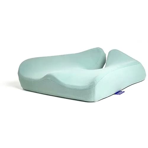 C CUSHION LAB Patented Pressure Relief Seat Cushion for Long Sitting Hours | Ergonomic Memory Foam for Hip, Tailbone, Coccyx, Sciatica - Wellness Green thumbnail 1