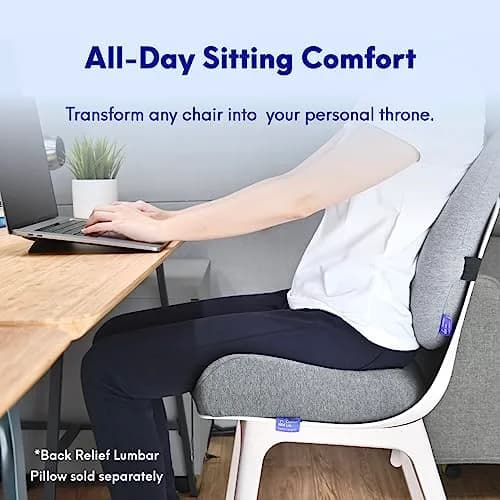 C CUSHION LAB Patented Pressure Relief Seat Cushion for Long Sitting Hours | Ergonomic Memory Foam for Hip, Tailbone, Coccyx, Sciatica - Wellness Green thumbnail 2