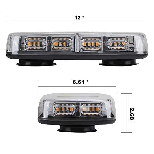 ASPL 48LED Roof Top Strobe Lights with Magnetic Base | Waterproof Emergency Warning Light for Vehicles thumbnail 3
