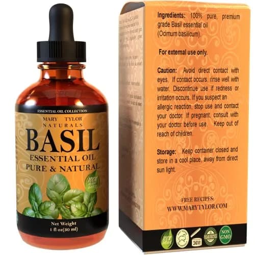 Mary Tylor Naturals Basil Essential Oil 1 oz | Pure Therapeutic Grade Aromatherapy thumbnail 8